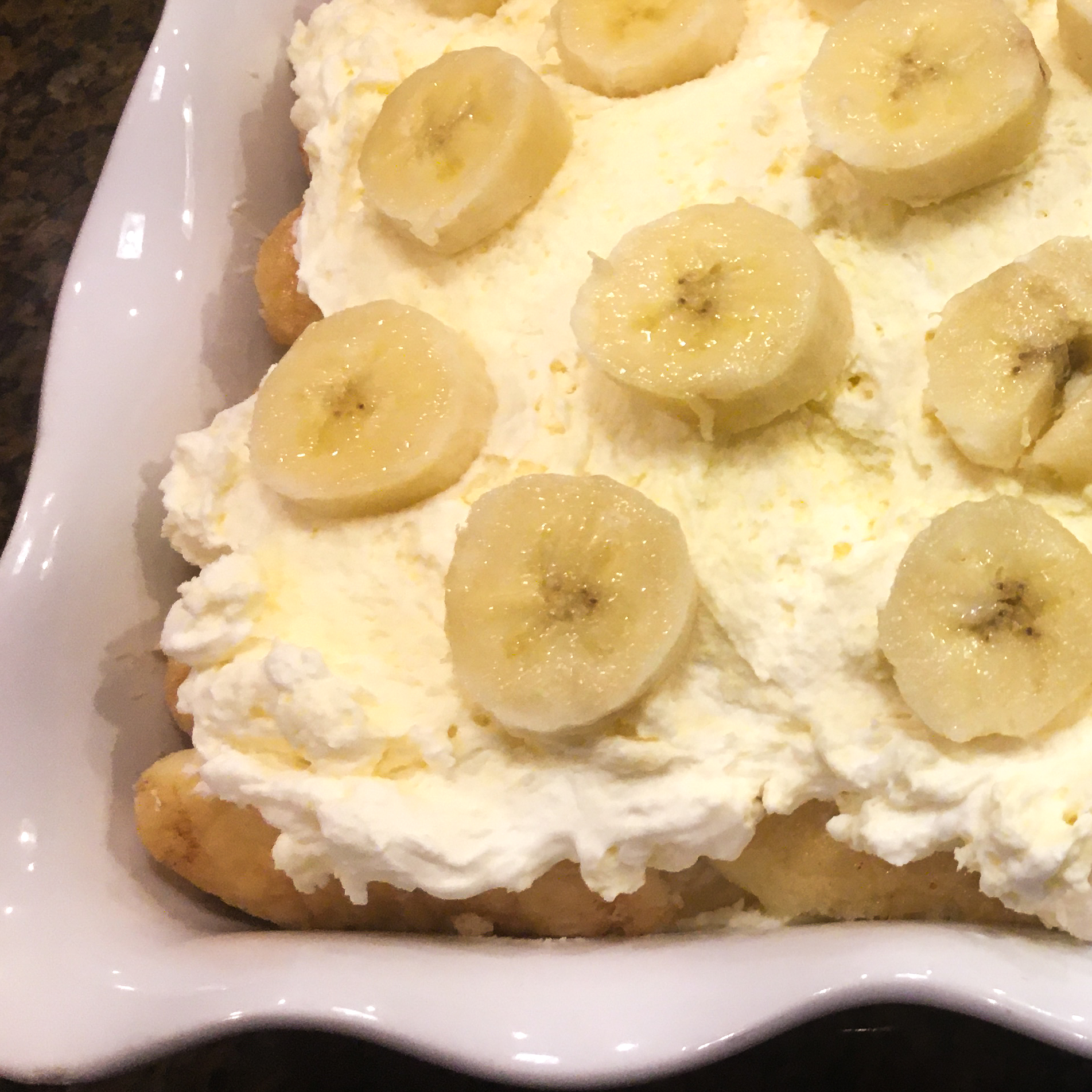 Banana  Mousse “Trifle” Cake